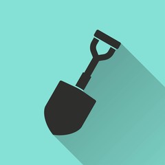 Shovel vector icon.