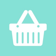 Shopping basket -  vector icon.