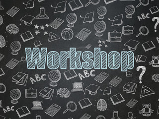 Studying concept: Workshop on School board background