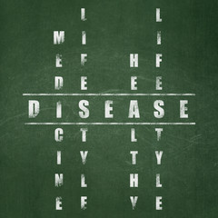 Health concept: Disease in Crossword Puzzle