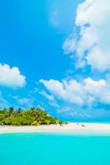 Garden poster Tropical beach Maldives island