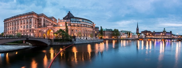 Bâtiment Riksdag, Stockholm, Suède