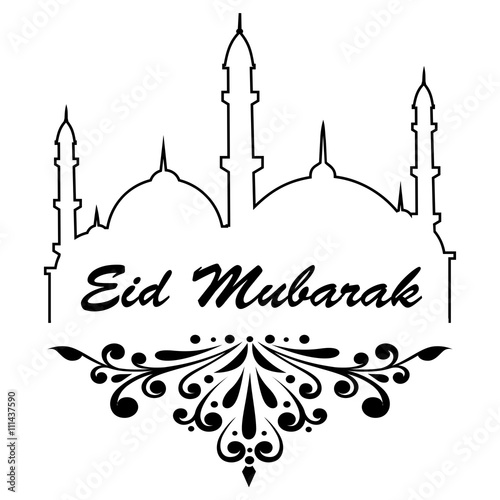 "Eid Mubarak Purple Background" Stock image and royalty 