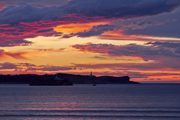 Obraz premium Playa de Loredo. Cantabria, España.
