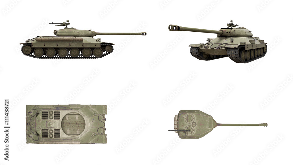 Wall mural Tank 3D is6 3d render