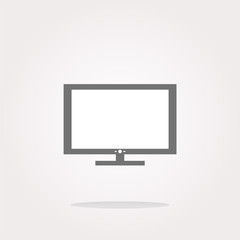 vector laptop or monitor sign web button icon