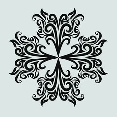 vector ornament In flower style