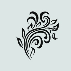 vector ornament In flower style