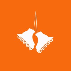 The roller skate icon. Skates symbol