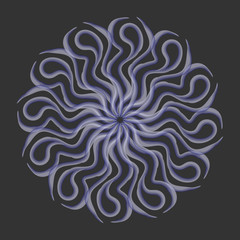 mandala. watercolor. circular pattern. vector illustration.