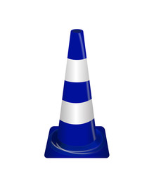 Road signs. Blue Badge guardrails. Vector Illustration.