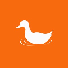 Obraz premium Duck. Single flat icon