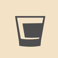 Linear icon of whiskey
