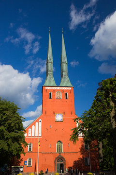 Cathedral in the city of Vaxjo, Sweden