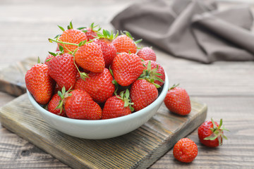 Fresh red strawberries