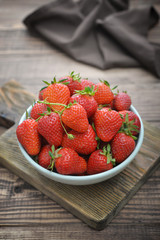 Fresh red strawberries