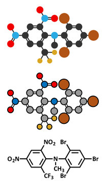 Bromethalin rodenticide molecule (rat poison).