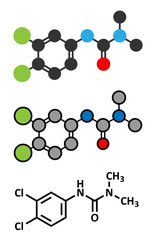 Diuron (DCMU) herbicide molecule.