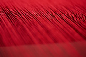 Red thread closeup