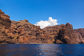 Fototapeta na wymiar Los Gigantes rock at Tenerife island - Canary