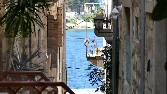 Old town Korcula, Island Korcula, Dalmatia - Croatia - spring 2016
