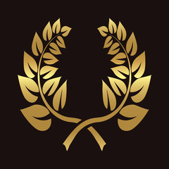 Icon, ears of wheat, vector illustrations