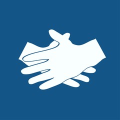 Simple icon of handshake sign