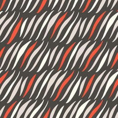 Seamless pattern with abstract geometric ornament