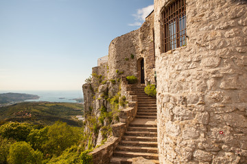 Fototapeta na wymiar View of the St. Servolo castle