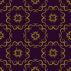 Seamless texture with luxury arabic ornament. Vector vintage pattern