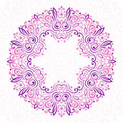 Abstract Ornate Mandala. Decorative frame for design.