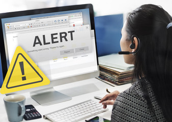 Attention Alert Connection Interrupted Warning Concept
