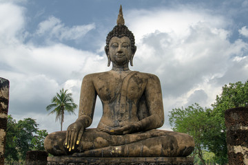Fototapeta premium Buddha Statue at Sukhothai Historical Park