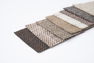 ブラウンカラーの生地サンプル