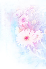 Flower watercolor illustration.