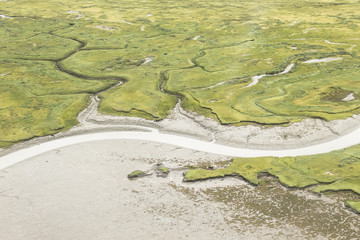 aerial photographs of alaska tundra wetlands for backgrounds and