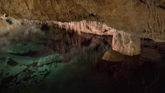 Speleothem in the Fantasy Cave, Bermuda.