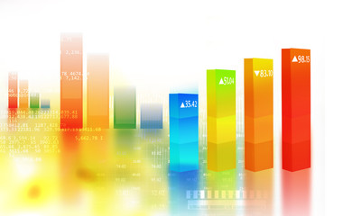 Financial chart and graphs background. stock market anylis