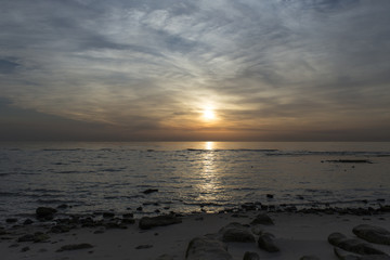 Kuwait sunrise and clouds