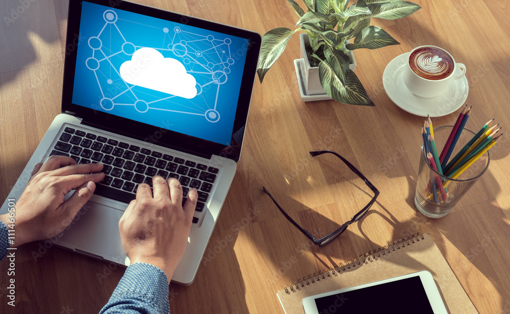 Poster cloud networking communication connection