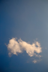 The vast blue sky and clouds sky