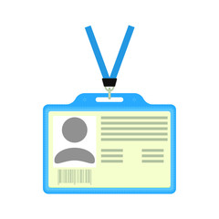 Vector ID badge.