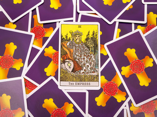 Tarot cards Tarot, the empress  card - 111469505