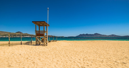 Mallorca Sand Strand Bucht von Pollenca