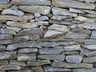 pattern gray color of modern style design decorative uneven cracked real stone wall surface