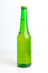 green beer bottle
