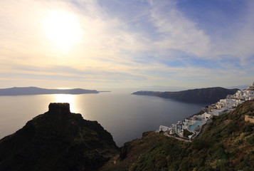 Relax on the island of Santorini, Greece 