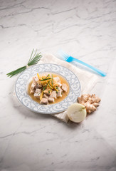 swordfish with fresh ginger and chive