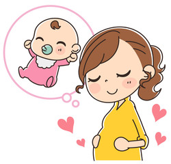 妊娠のイラスト