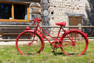 Fototapeta na wymiar Red bike